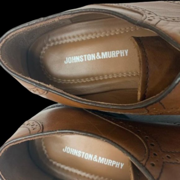Johnstone and Murphy brown shoes size 12m - Picture 2 of 6
